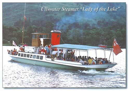 Ullswater Steamer Lady of the Lake postcards